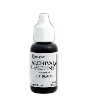 Ranger Ranger Archival Ink Re-Inkers Jet Black 0.5 fl oz (ARR30799)