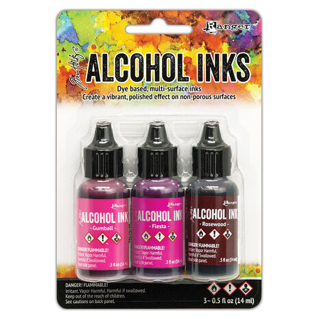 Ranger Tim Holtz Alcohol Ink - Kit Pink/Red Spectrum 3x0.5 oz (TAK69638) Ranger Tim Holtz Alcohol Ink - Kit Pink/Red Spectrum 3x0.5 oz (TAK69638)
