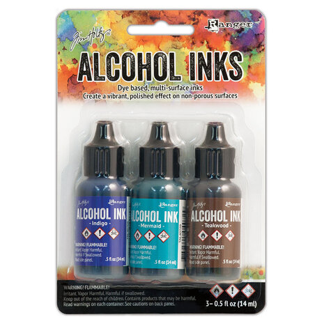 Ranger Tim Holtz Alcohol Ink - Kit Mariner (TAK40866) Ranger Tim Holtz Alcohol Ink - Kit Mariner (TAK40866)
