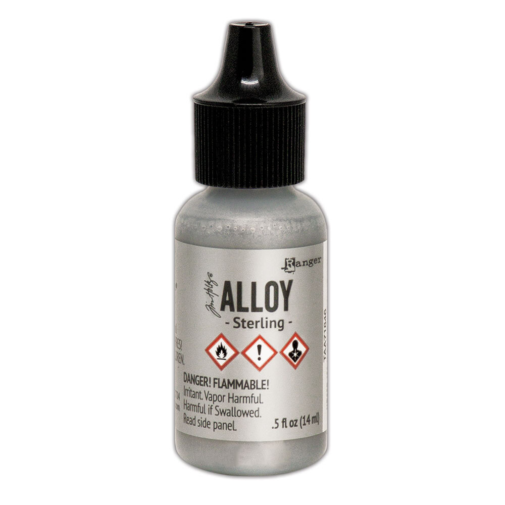 Ranger Tim Holtz Alcohol Alloy Sterling 0.5 fl oz (TAA71846) Ranger Tim Holtz Alcohol Alloy Sterling 0.5 fl oz (TAA71846)
