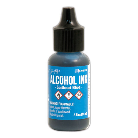Ranger Tim Holtz Alcohol Ink Sailboat Blue 0.5 fl oz (TAB25535) Ranger Tim Holtz Alcohol Ink Sailboat Blue 0.5 fl oz (TAB25535)