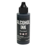 Ranger Tim Holtz Alcohol Ink Pitch Black 2 fl oz (TAG76230)