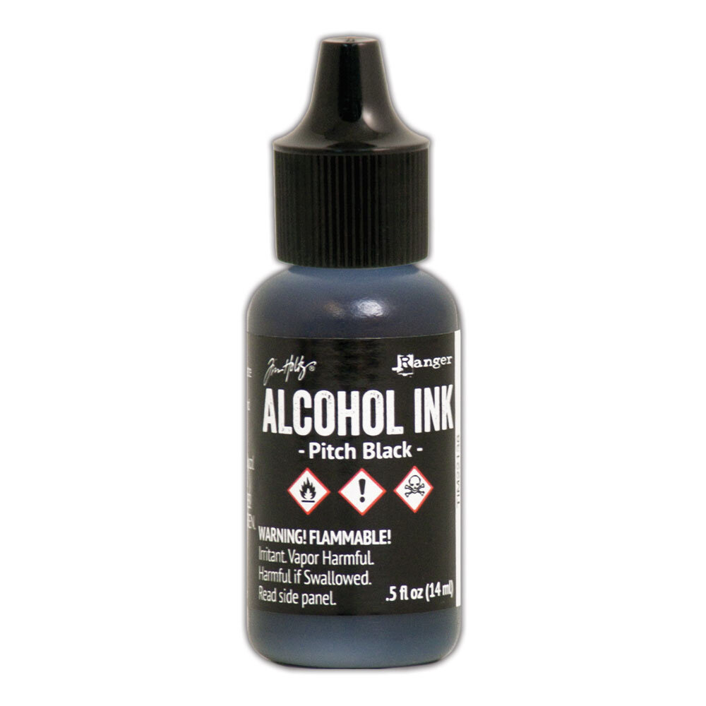 Ranger Tim Holtz Alcohol Ink Pitch Black 0.5 fl oz (TIM22138) Ranger Tim Holtz Alcohol Ink Pitch Black 0.5 fl oz (TIM22138)