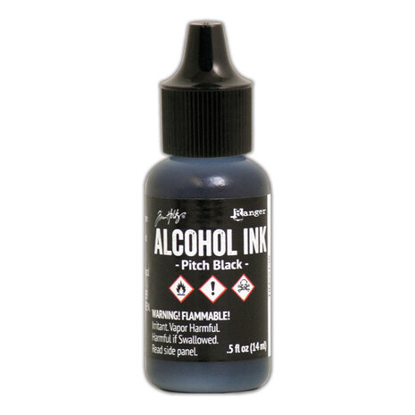 Ranger Tim Holtz Alcohol Ink Pitch Black 0.5 fl oz (TIM22138) Ranger Tim Holtz Alcohol Ink Pitch Black 0.5 fl oz (TIM22138)