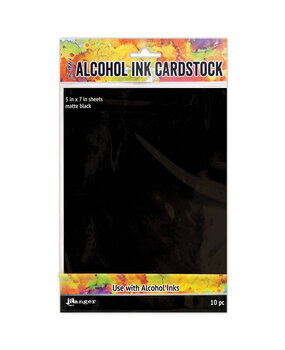 Ranger Tim Holtz Alcohol Ink Cardstock Black Matte (10pcs) (TAC65487) Ranger Tim Holtz Alcohol Ink Cardstock Black Matte (10pcs) (TAC65487)
