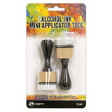 Ranger Tim Holtz Alcohol Ink Applicator Tool Mini - w/ Round Felts (2 Tools/10 Felts) (TAC62158)