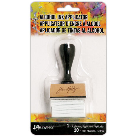 Ranger Tim Holtz Alcohol Ink Applicator Tool - Handle w/ Felts (10pads) (TIM20745) Ranger Tim Holtz Alcohol Ink Applicator Tool - Handle w/ Felts (10pads) (TIM20745)