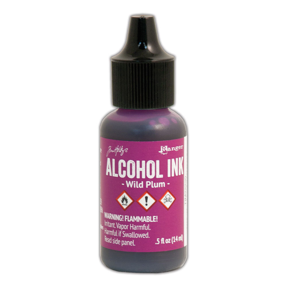 Ranger Tim Holtz Alcohol Ink Wild Plum 0.5 fl oz (TIM22220) Ranger Tim Holtz Alcohol Ink Wild Plum 0.5 fl oz (TIM22220)