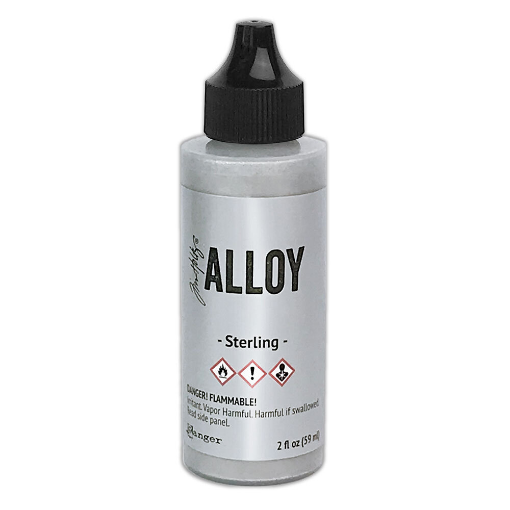 Ranger Tim Holtz Alcohol Alloy Sterling 2 fl oz (TAG77404) Ranger Tim Holtz Alcohol Alloy Sterling 2 fl oz (TAG77404)