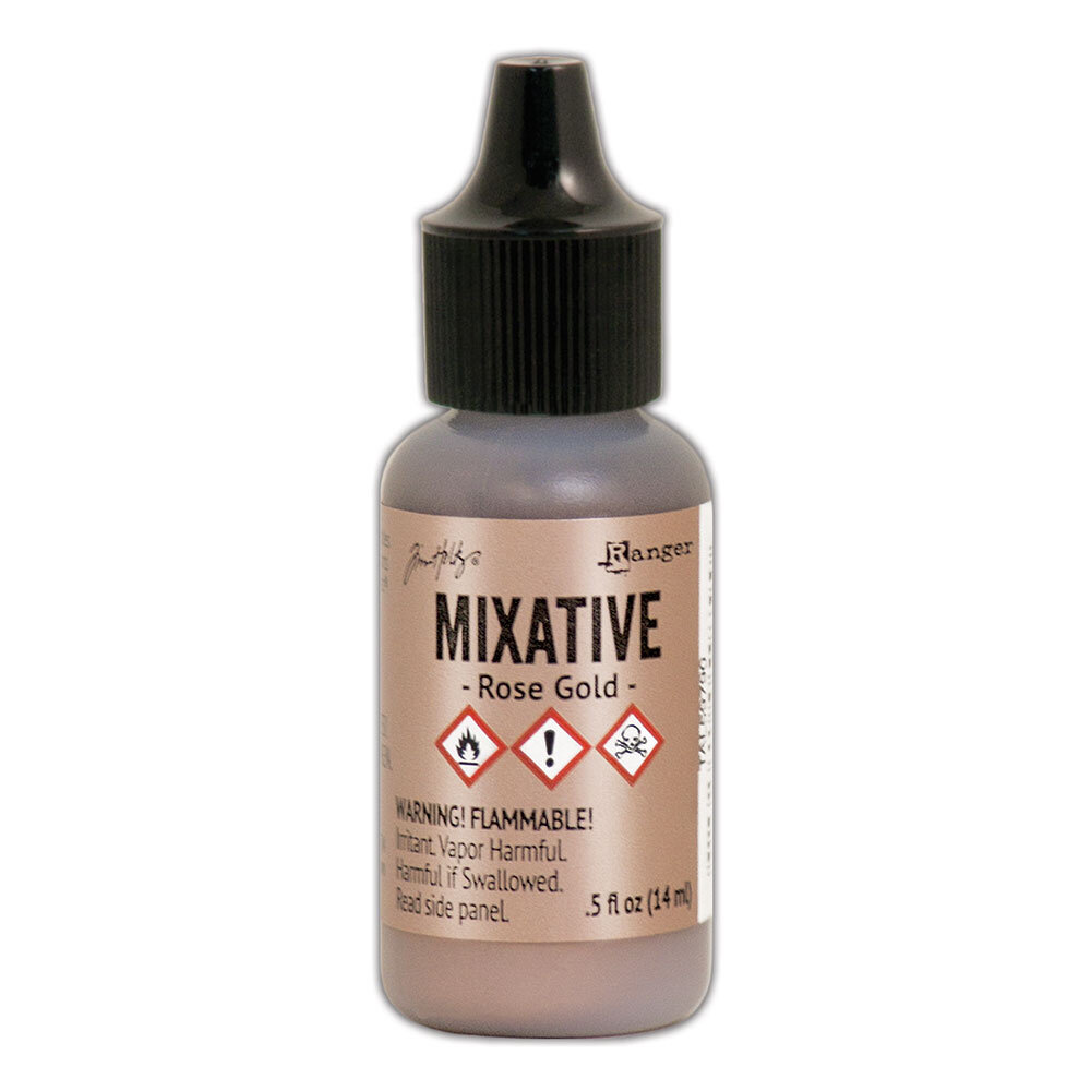 Ranger Tim Holtz Metallic Mixative Rose Gold 0.5 oz (TAL59790) Ranger Tim Holtz Metallic Mixative Rose Gold 0.5 oz (TAL59790)