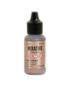 Ranger Tim Holtz Metallic Mixative Rose Gold 0.5 oz (TAL59790) Ranger Tim Holtz Metallic Mixative Rose Gold 0.5 oz (TAL59790)