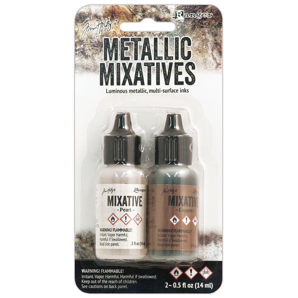 Ranger Tim Holtz Metallic Mixative Kits Pearl & Copper (TIM21254) Ranger Tim Holtz Metallic Mixative Kits Pearl & Copper (TIM21254)