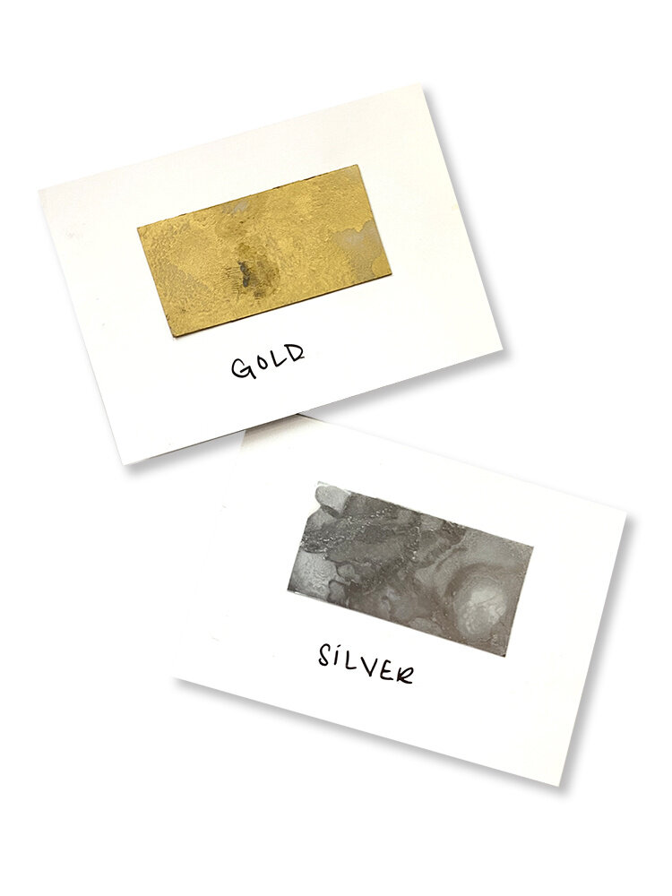 Ranger Tim Holtz Metallic Mixative Kits Gold & Silver (TIM21247) Ranger Tim Holtz Metallic Mixative Kits Gold & Silver (TIM21247)