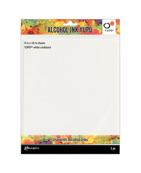 Ranger Tim Holtz Alcohol Ink Yupo Paper 8x10 Inch White (5pcs) (TAC63346) Ranger Tim Holtz Alcohol Ink Yupo Paper 8x10 Inch White (5pcs) (TAC63346)