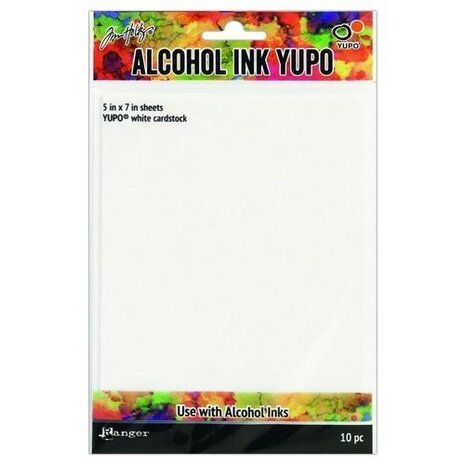 Ranger Tim Holtz Alcohol Ink Yupo Paper 5x7 Inch White (10pcs) (TAC49715) Ranger Tim Holtz Alcohol Ink Yupo Paper 5x7 Inch White (10pcs) (TAC49715)