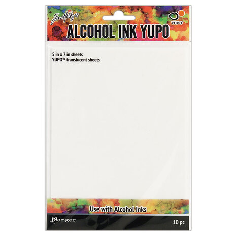 Ranger Tim Holtz Alcohol Ink Yupo Paper 5x7 Inch Translucent (10pcs) (TAC49722)