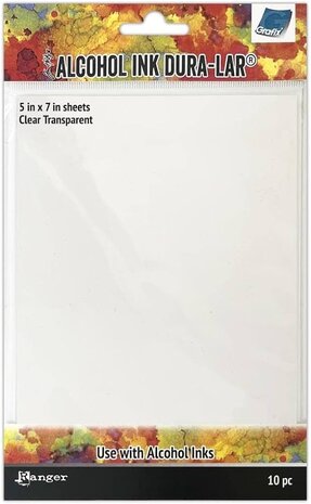 Ranger Tim Holtz Alcohol Ink Dura-Lar Clear Transparent 5x7 Inch (10sheets) (TAC81074)
