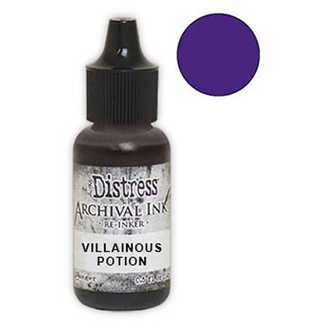 Ranger Tim Holtz Distress Archival Ink Re-Inker Villainous Potion 0.5 oz (ARD80909)