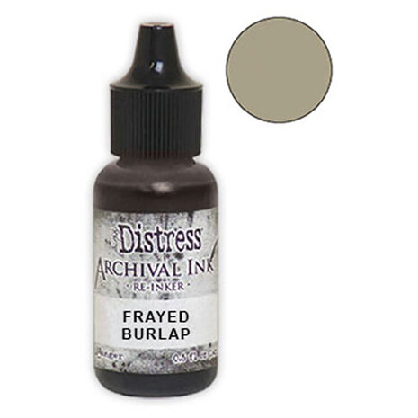 Ranger Tim Holtz Distress Archival Ink Re-Inker Frayed Burlap 0.5 oz (ARD80848)