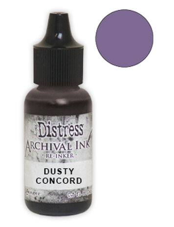 Ranger Tim Holtz Distress Archival Ink Re-Inker Dusty Concord 0.5 oz (ARD66330)