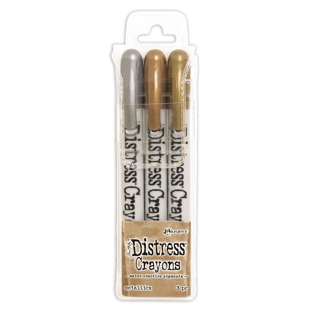 Ranger Tim Holtz Distress Crayons Set Metallics (3pcs) (TDBK58700)