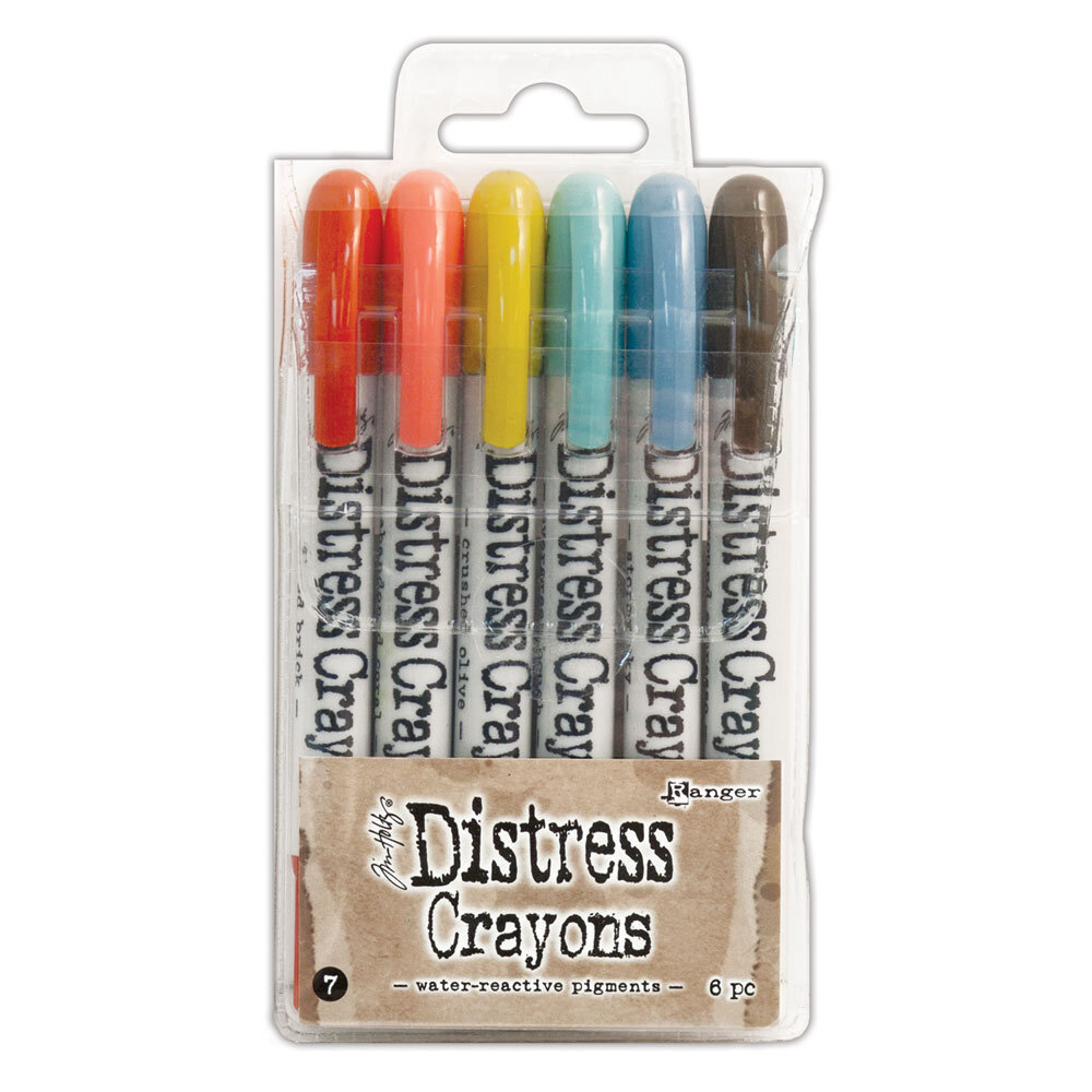 Ranger Tim Holtz Distress Crayons Set 7 (6pcs) (TDBK51770) Ranger Tim Holtz Distress Crayons Set 7 (6pcs) (TDBK51770)