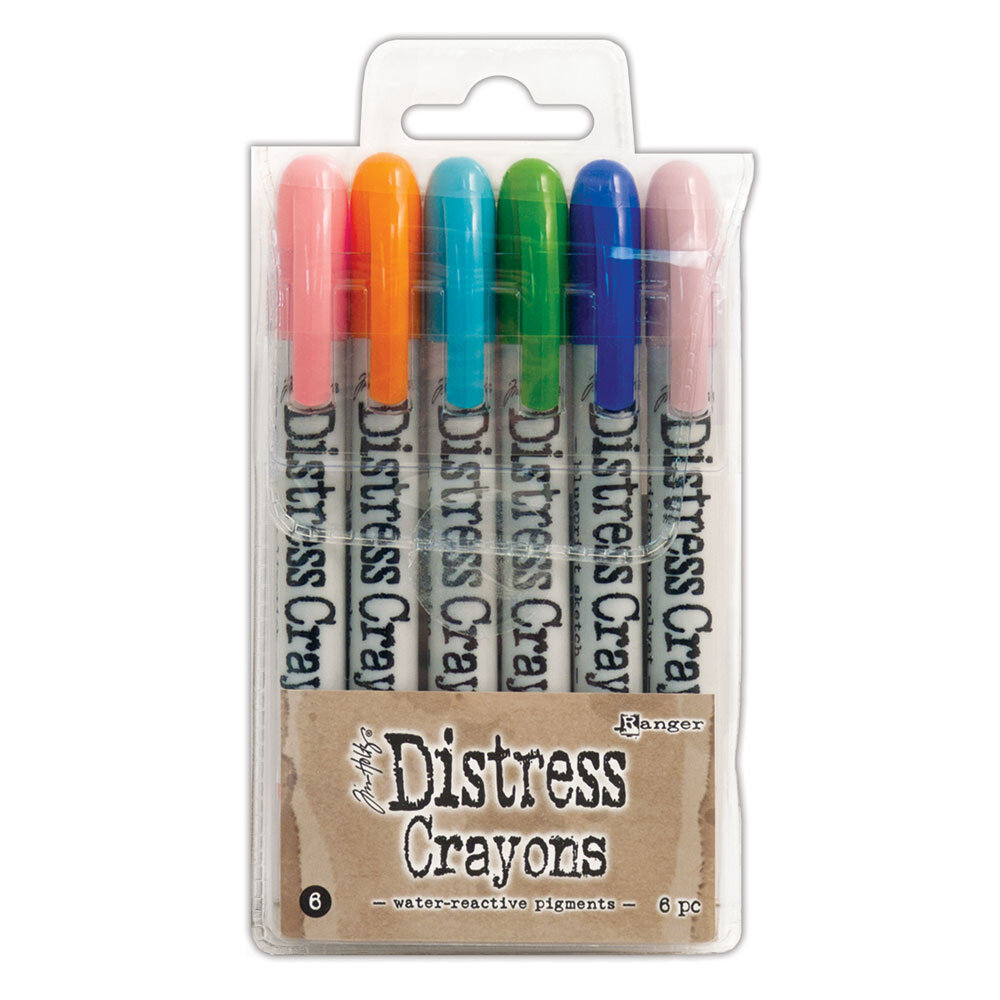 Ranger Tim Holtz Distress Crayons Set 6 (6pcs) (TDBK51763) Ranger Tim Holtz Distress Crayons Set 6 (6pcs) (TDBK51763)