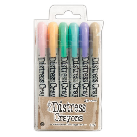Ranger Tim Holtz Distress Crayons Set 5 (6pcs) (TDBK51756) Ranger Tim Holtz Distress Crayons Set 5 (6pcs) (TDBK51756)
