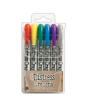 Ranger Tim Holtz Distress Crayons Set 4 (6pcs) (TDBK51749)