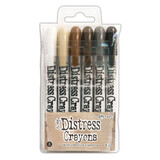 Ranger Tim Holtz Distress Crayons Set 3 (6pcs) (TDBK47926)