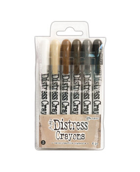Ranger Tim Holtz Distress Crayons Set 3 (6pcs) (TDBK47926)