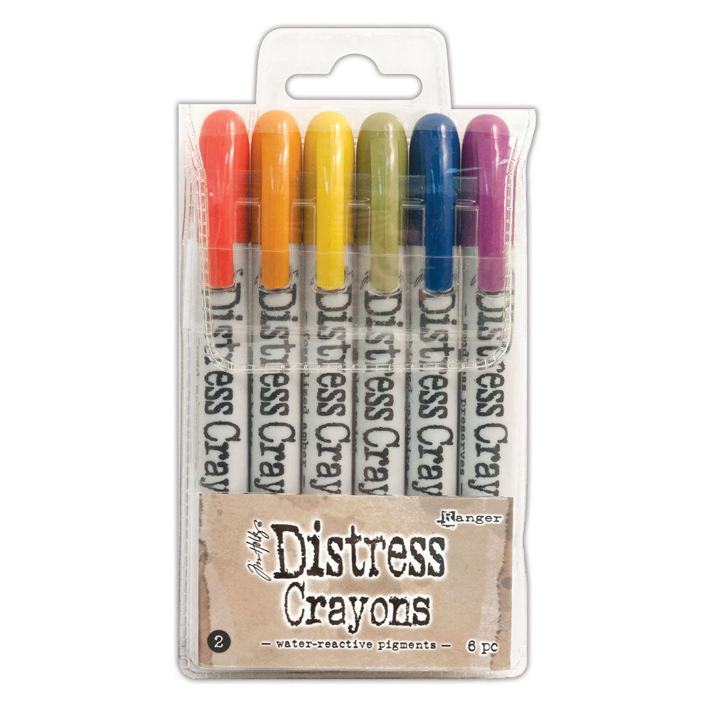 Ranger Tim Holtz Distress Crayons Set 2 (6pcs) (TDBK47919)