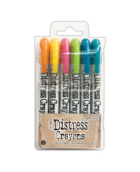 Ranger Tim Holtz Distress Crayons Set 1 (6pcs) (TDBK47902)