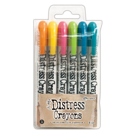 Ranger Tim Holtz Distress Crayons Set 1 (6pcs) (TDBK47902)