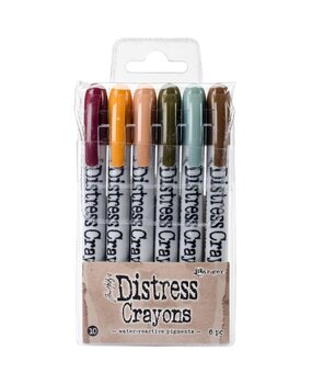 Ranger Tim Holtz Distress Crayons Set 10 (6pcs) (TDBK51800)