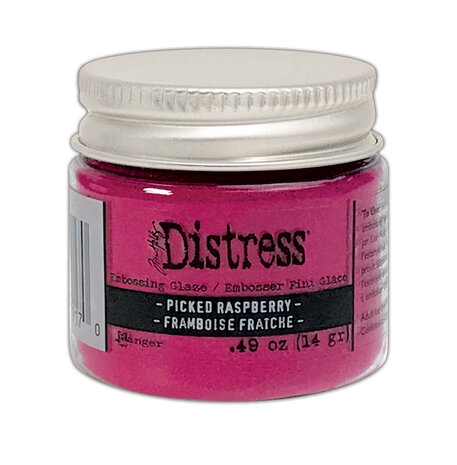 Ranger Tim Holtz Distress Embossing Glaze Picked Raspberry 0.49 oz (TDE79170) Ranger Tim Holtz Distress Embossing Glaze Picked Raspberry 0.49 oz (TDE79170)