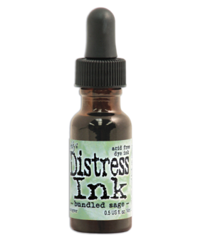 Ranger Tim Holtz Distress Ink Re-Inker Bundled Sage 0.5 fl oz (TIM27225)