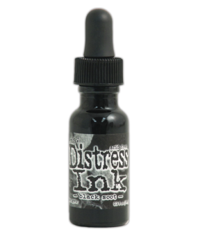 Ranger Tim Holtz Distress Ink Re-Inker Black Soot 0.5 fl oz (TIM19480)