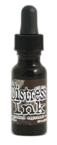 Ranger Tim Holtz Distress Ink Re-Inker Ground Espresso 0.5 fl oz (TXR43393)
