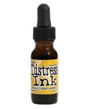 Ranger Tim Holtz Distress Ink Re-Inker Fossilized Amber 0.5 fl oz (TXR43348)