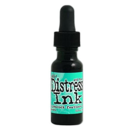 Ranger Tim Holtz Distress Ink Re-Inker Peacock Feathers 0.5 fl oz (TXR34964) Ranger Tim Holtz Distress Ink Re-Inker Peacock Feathers 0.5 fl oz (TXR34964)