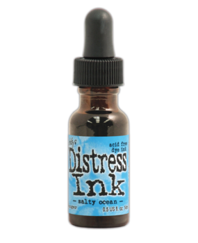 Ranger Tim Holtz Distress Ink Re-Inker Salty Ocean 0.5 fl oz (TXR35046)