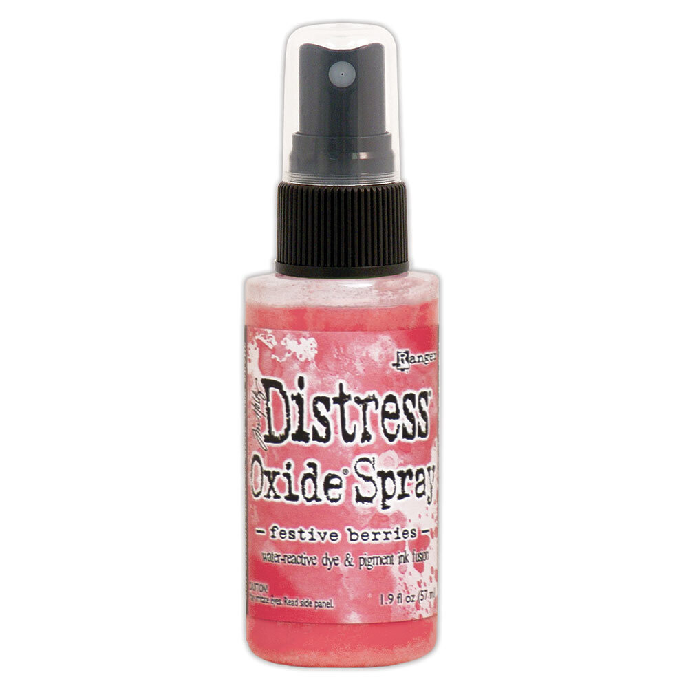 Ranger Tim Holtz Distress Oxide Spray Festive Berries 1.9 fl oz (TSO67689) Ranger Tim Holtz Distress Oxide Spray Festive Berries 1.9 fl oz (TSO67689)
