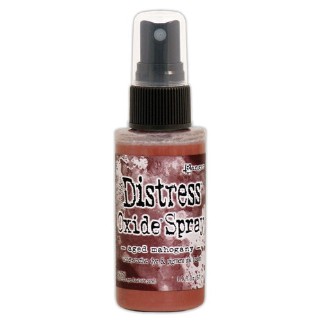 Ranger Tim Holtz Distress Oxide Spray Aged Mahogany 1.9 fl oz (TSO67535) Ranger Tim Holtz Distress Oxide Spray Aged Mahogany 1.9 fl oz (TSO67535)