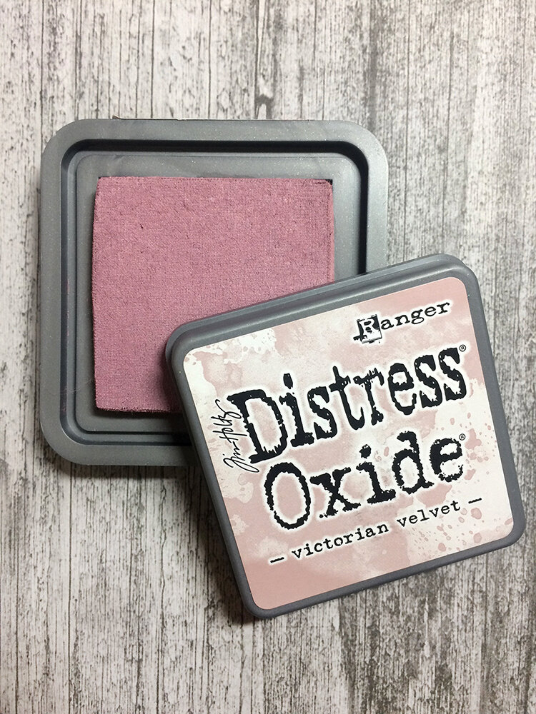 Tampon Encreur Tim Holtz Distress Mini Pad - Couleur "Faded Jeans" - Effet Vieilli Pour Scrapbooking Et Cartes - 13