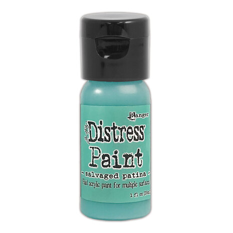 Ranger Tim Holtz Distress Paint Flip Top Salvaged Patina 1 oz (TDF72775) Ranger Tim Holtz Distress Paint Flip Top Salvaged Patina 1 oz (TDF72775)
