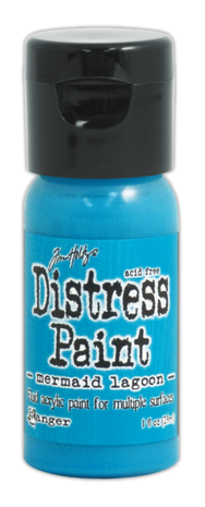 Ranger Tim Holtz Distress Paint Flip Top Mermaid Lagoon 1 oz (TDF50193) Ranger Tim Holtz Distress Paint Flip Top Mermaid Lagoon 1 oz (TDF50193)
