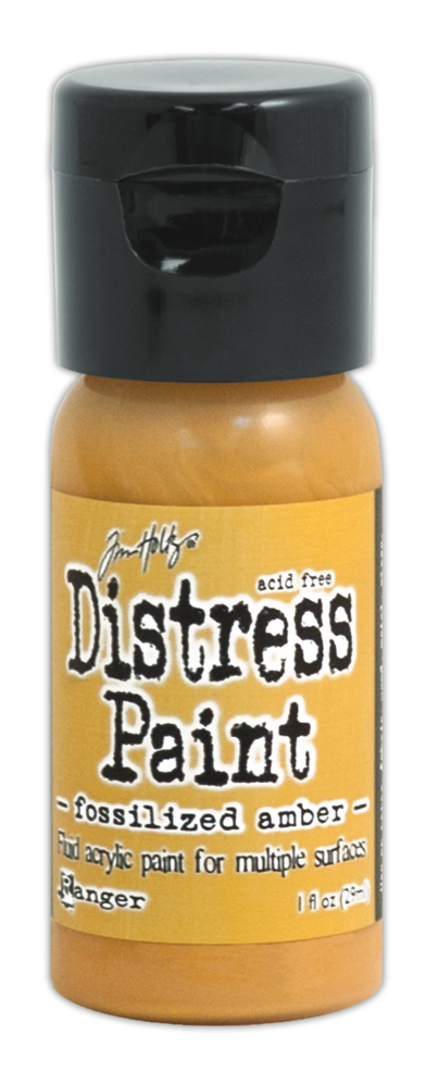 Ranger Tim Holtz Distress Paint Flip Top Fossilized Amber 1 oz (TDF50209) Ranger Tim Holtz Distress Paint Flip Top Fossilized Amber 1 oz (TDF50209)