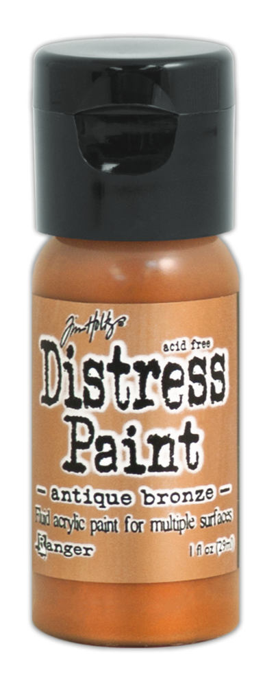 Ranger Tim Holtz Distress Paint Flip Top Antiqued Bronze 1 oz (TDF52913) Ranger Tim Holtz Distress Paint Flip Top Antiqued Bronze 1 oz (TDF52913)