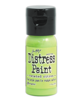 Ranger Tim Holtz Distress Paint Flip Top Twisted Citron 1 oz (TDF50216)